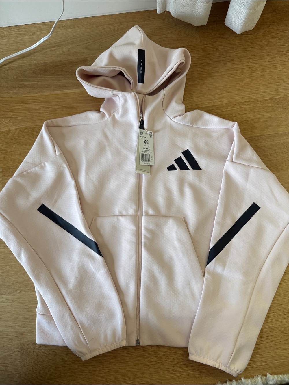 NWT Adidas Z.N.E full zip track jacket size XS wonder quartz